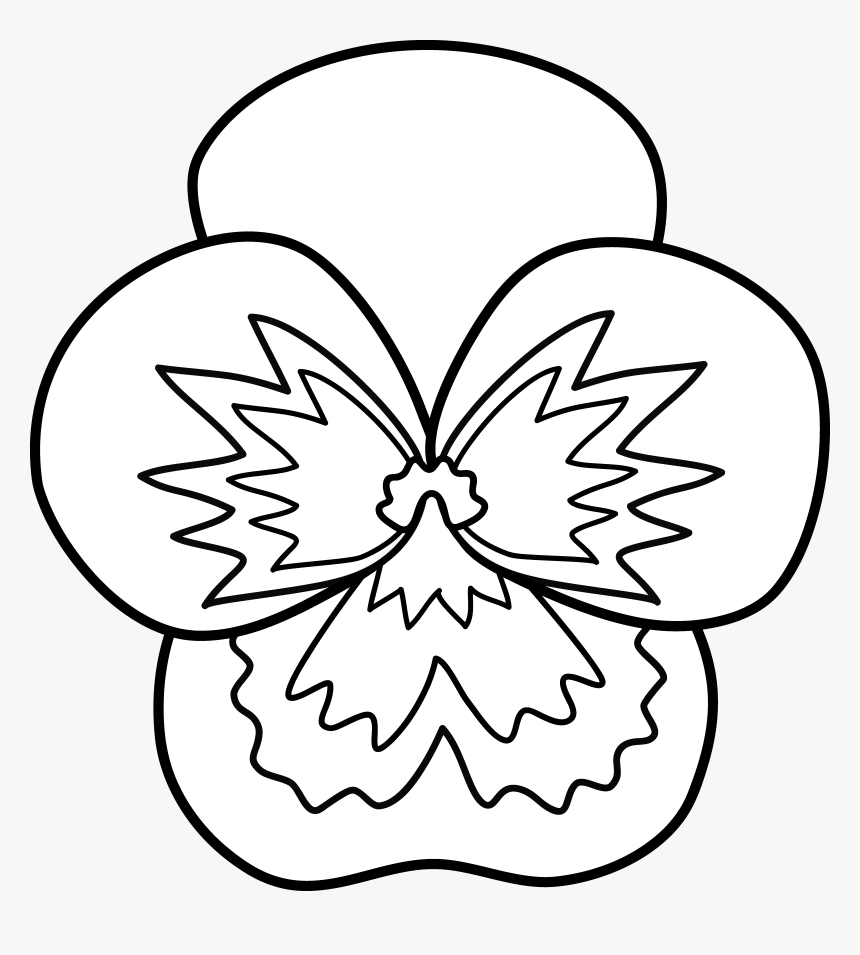 Pansies Cliparts - Pansy Flower Clip Art, HD Png Download, Free Download