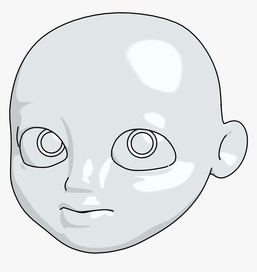 Cartoon Like Boy Head Clean Face Clipart Png - Cartoon Head Clean, Transparent Png, Free Download