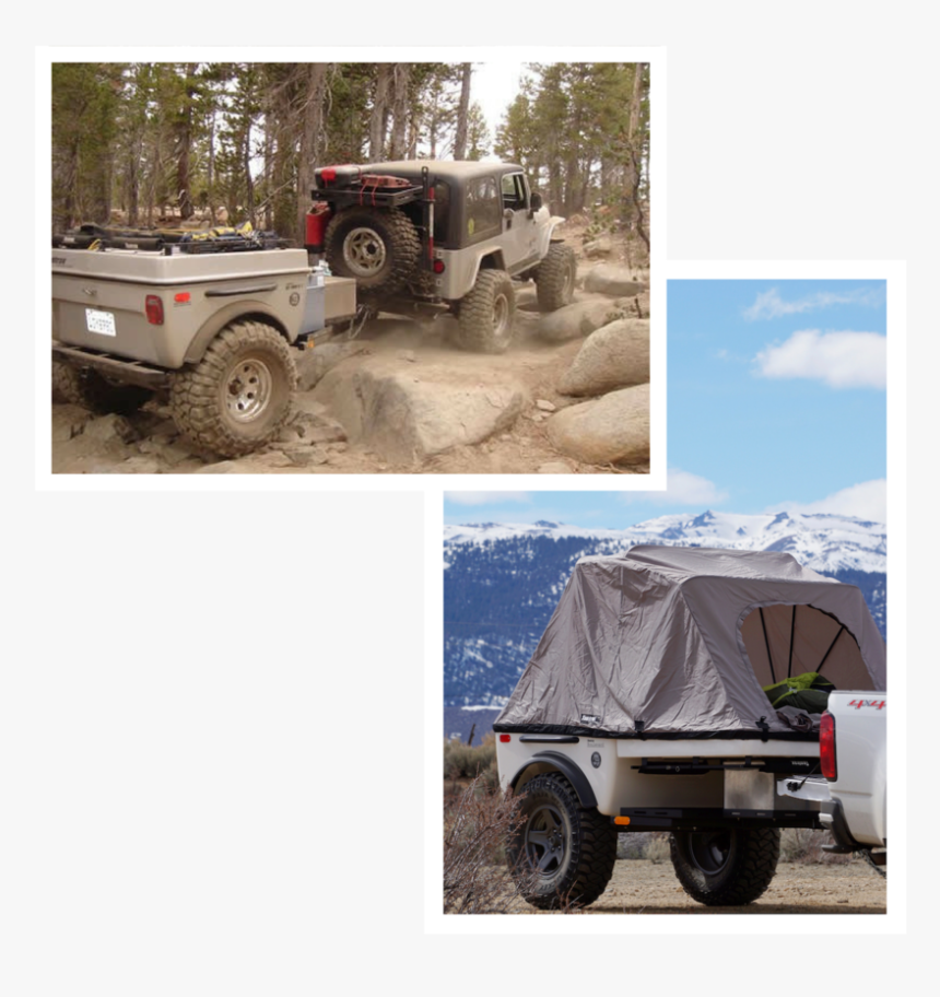 Tentrax Jeep Camper Trailer Hiking Trailer Cargo Trailer - Jeep, HD Png Download, Free Download