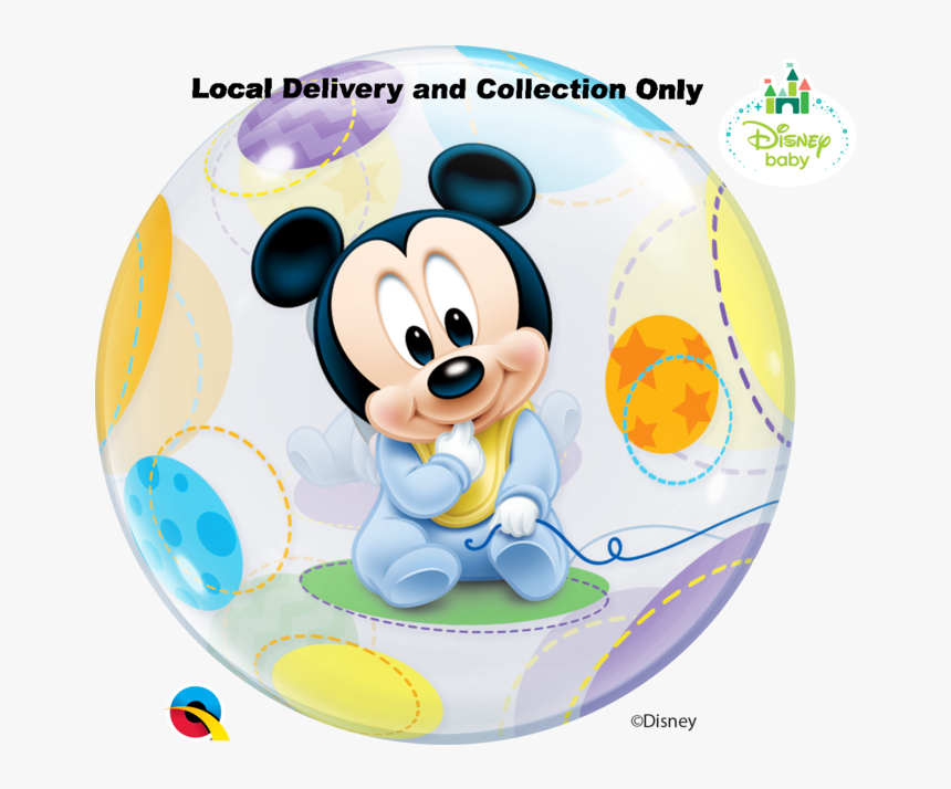 Baby Mickey Mouse Bubble Balloon Clipart , Png Download - Baby Mickey Mouse Balloons, Transparent Png, Free Download