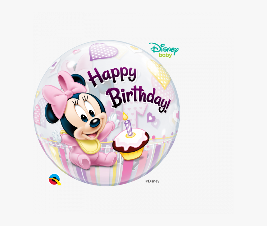 Baby Mickey Mouse Hd - Happy First Birthday Minnie Mouse, HD Png Download, Free Download
