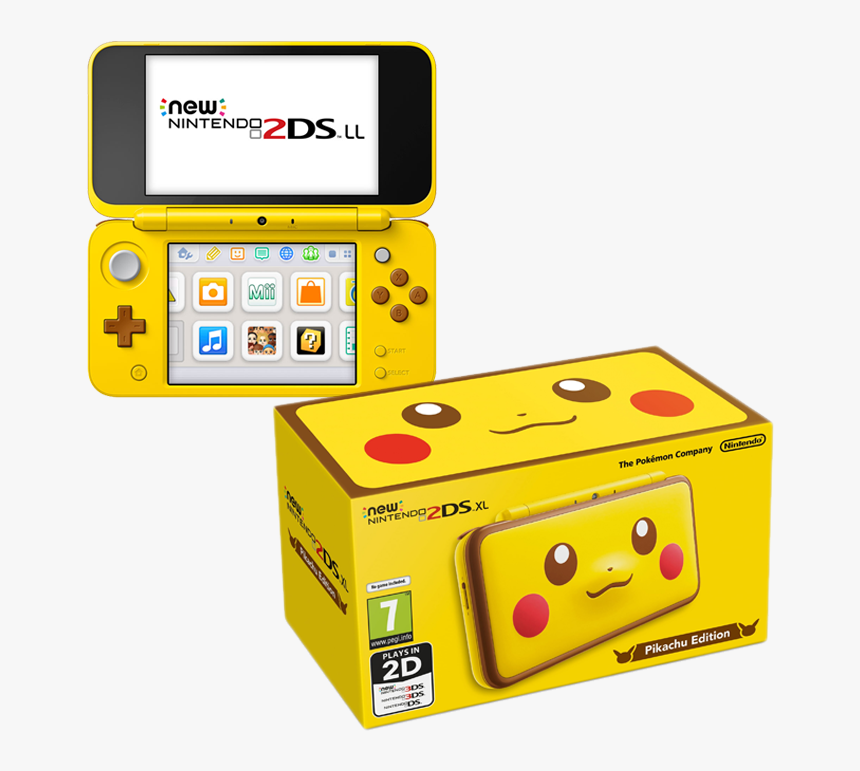New Nintendo 2ds Xl Pikachu Edition, HD Png Download, Free Download