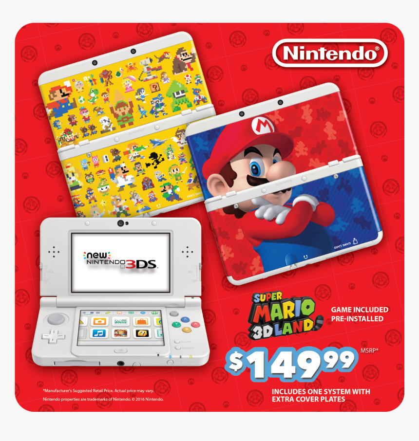 New Nintendo 3ds Super Mario 3d Land Edition, HD Png Download, Free Download