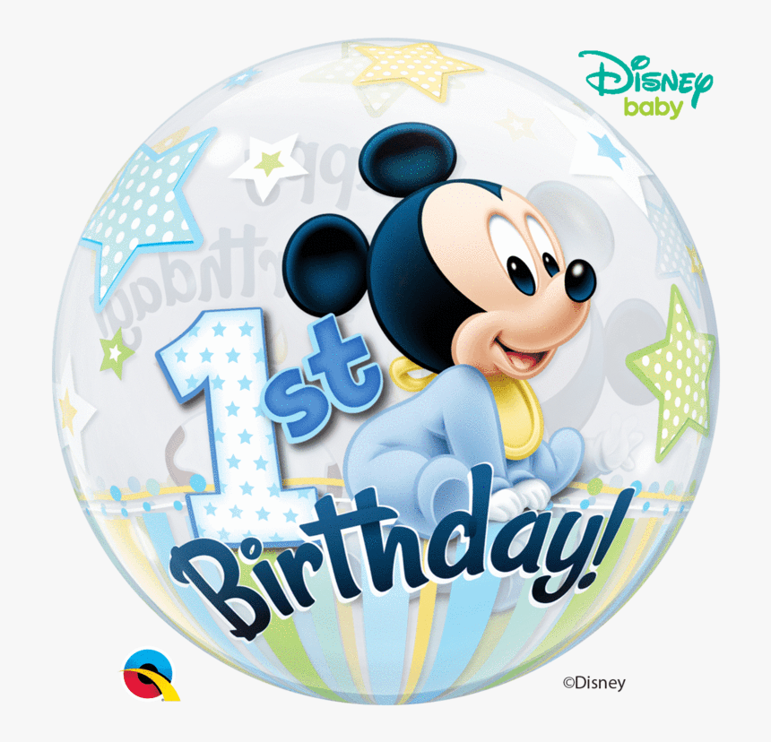 22 - 1st Birthday Mickey Mouse Balloons, HD Png Download, Free Download