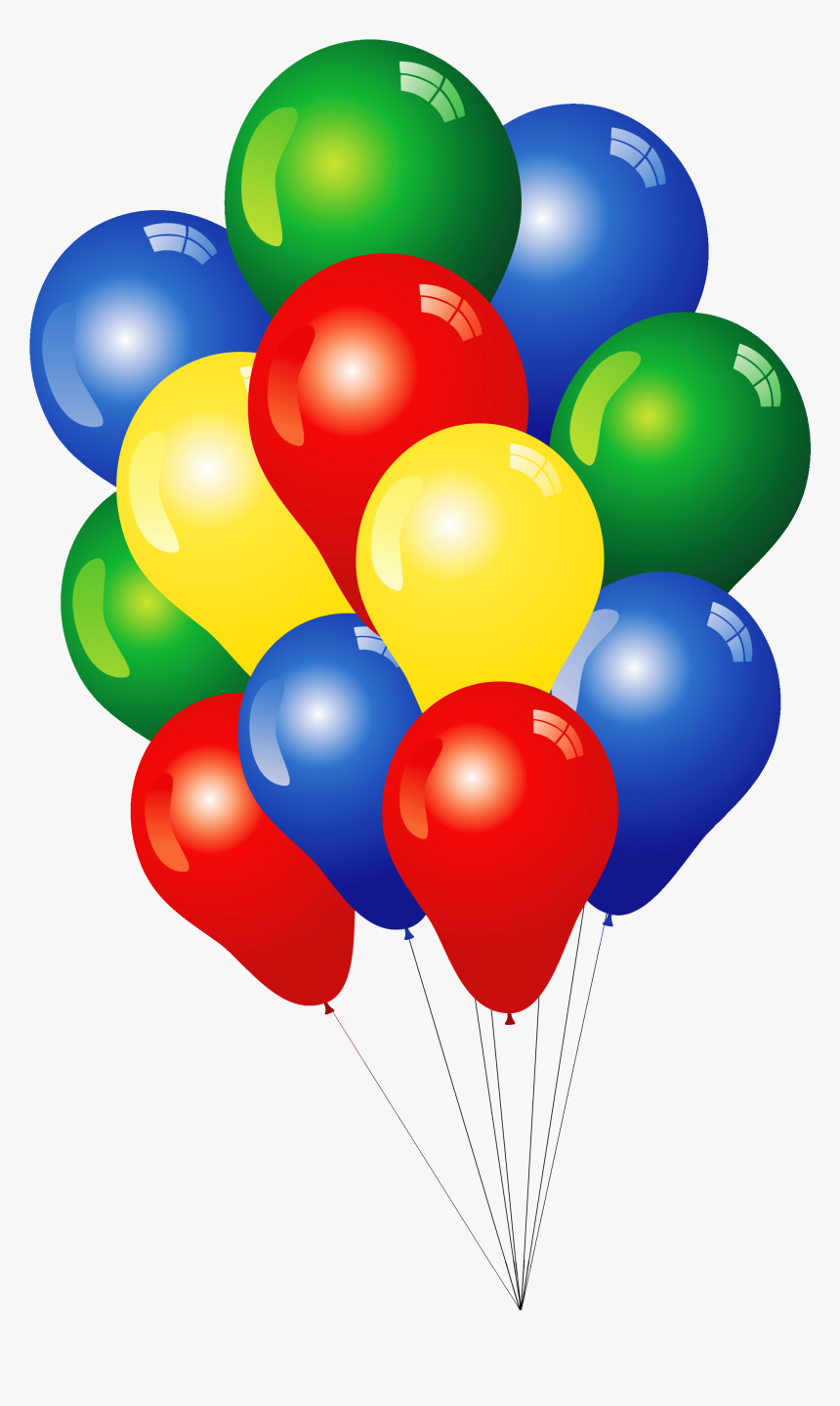 Multicolored Balloons Png Clipartu200b Gallery Yopriceville - Balloons Clipart, Transparent Png, Free Download