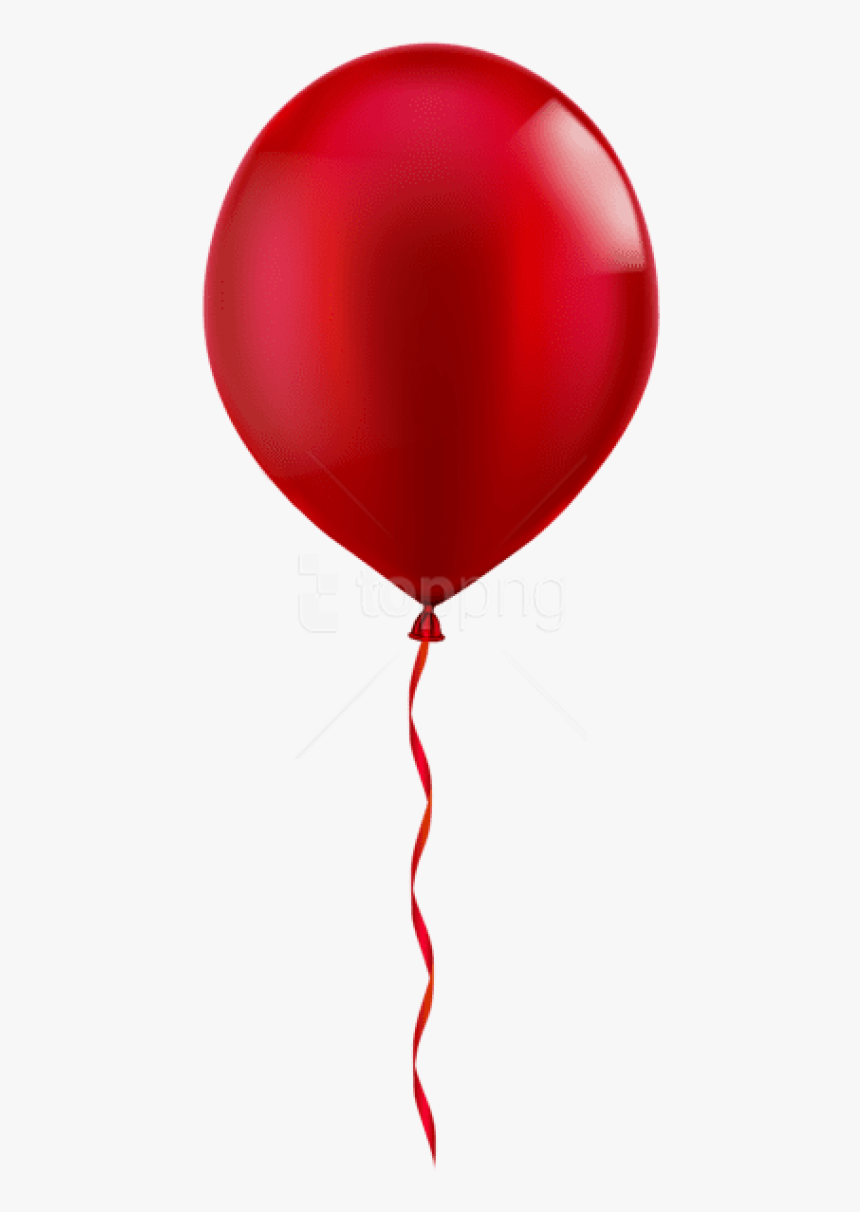 Free Png Single Red Balloon Png Images Transparent - Transparent Red Balloon Png, Png Download, Free Download