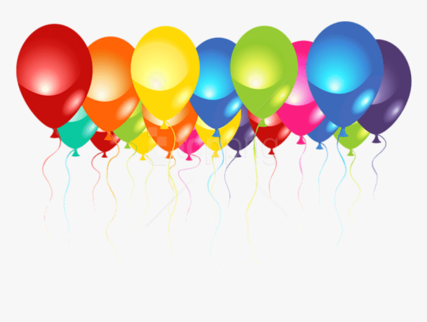 Transparent Ballons Clipart - Transparent Background Birthday Balloons, HD Png Download, Free Download