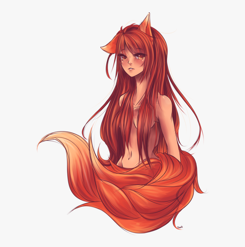 Spice And Wolf Gray Wolf Red Hair Female - Anime Girl Ginger Hair, HD Png Download, Free Download