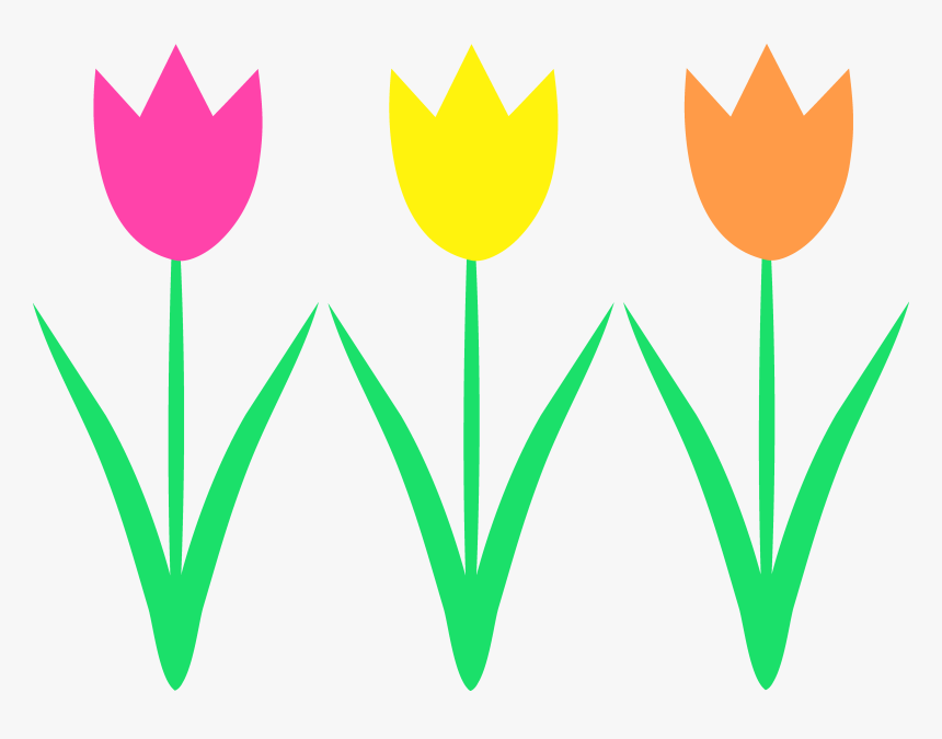 Tulip Stencil Crafty Pinterest - Tulip Flower Clip Art, HD Png Download, Free Download