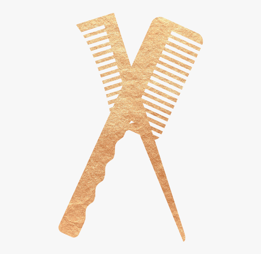Gold Hair Combs Graphic - Wood, HD Png Download, Free Download
