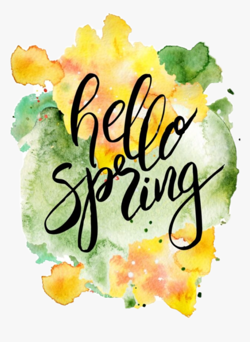 #usewhitebackground #hello #spring #hellospring - Hello Spring, HD Png Download, Free Download