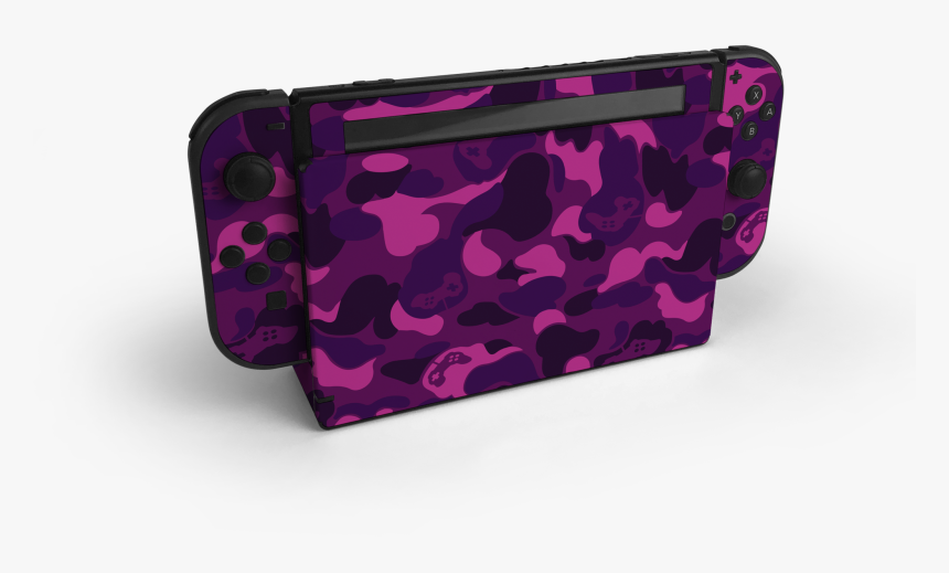 Nintendo Switch Purple Game Camo Skin Decal Kit"
 Class="lazyloaded"
 - Coin Purse, HD Png Download, Free Download