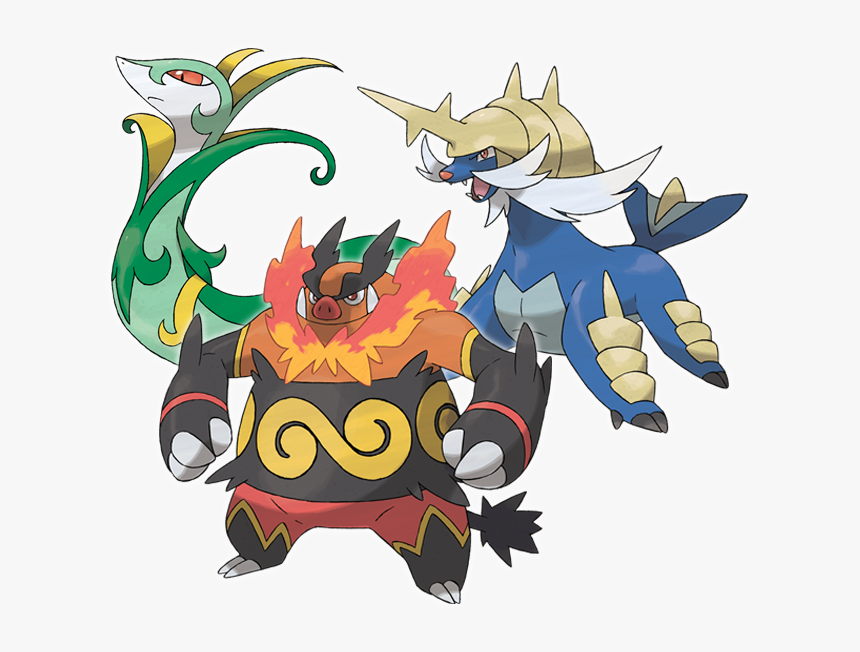 Pokemon White Starters Evolutions - Pokemon Unova Starters Evolutions, HD Png Download, Free Download