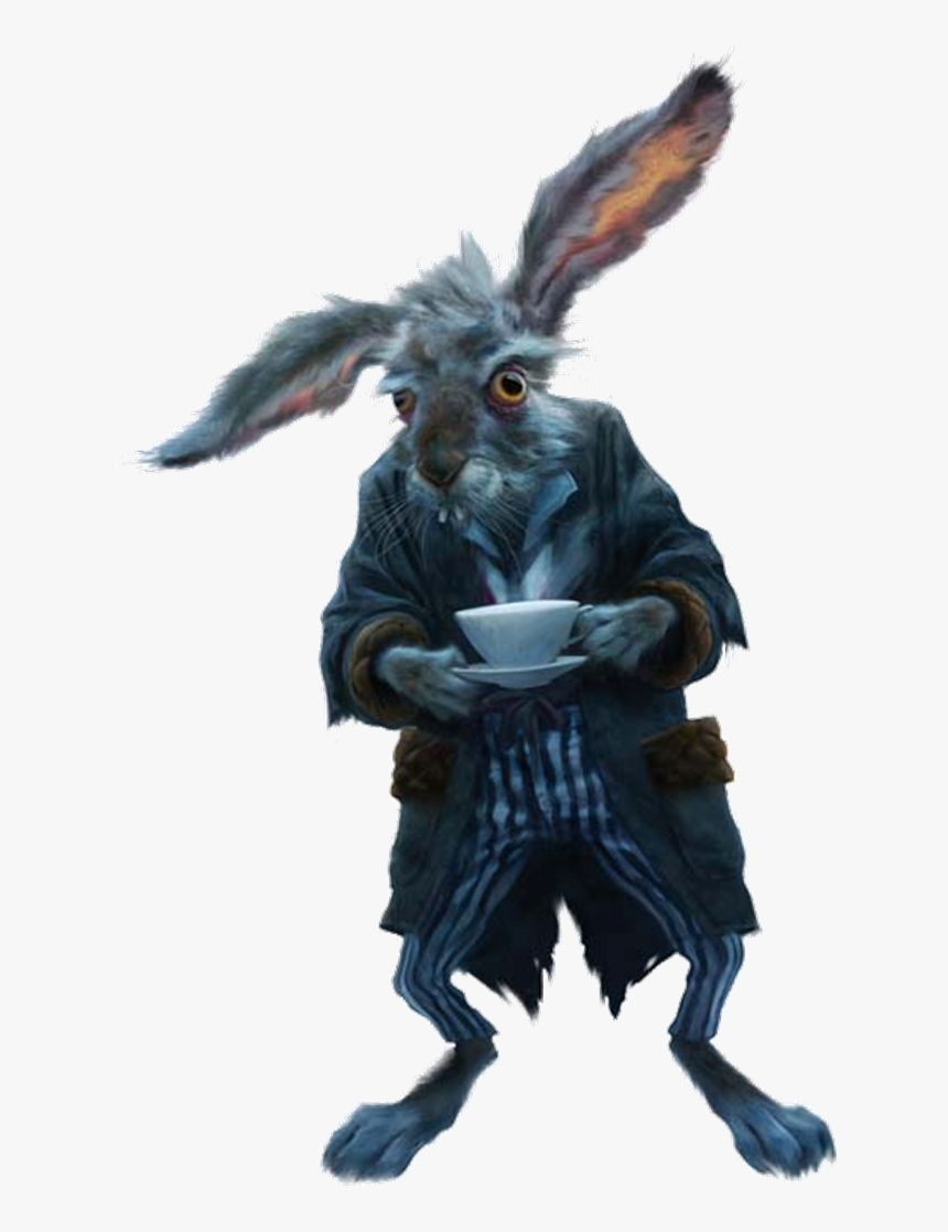 Transparent Hare Png - Alice In Wonderland Rabbit Tim Burton, Png Download, Free Download