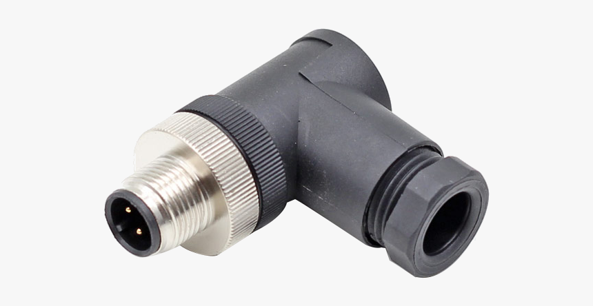 M12 3 Pin 4 Pin Right Angle 90 Degree Field Wireable - Monocular, HD Png Download, Free Download