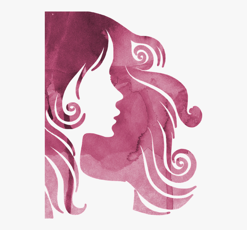 Pink, Silhouette, Watercolor, Woman, Artistic, Nature - Visionary Women Champions Of Peace And Nonviolence, HD Png Download, Free Download