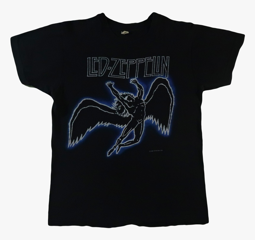 Rare Vintage Nike T Shirt 80s 90s Tee - Led Zeppelin T Shirt, HD Png Download, Free Download