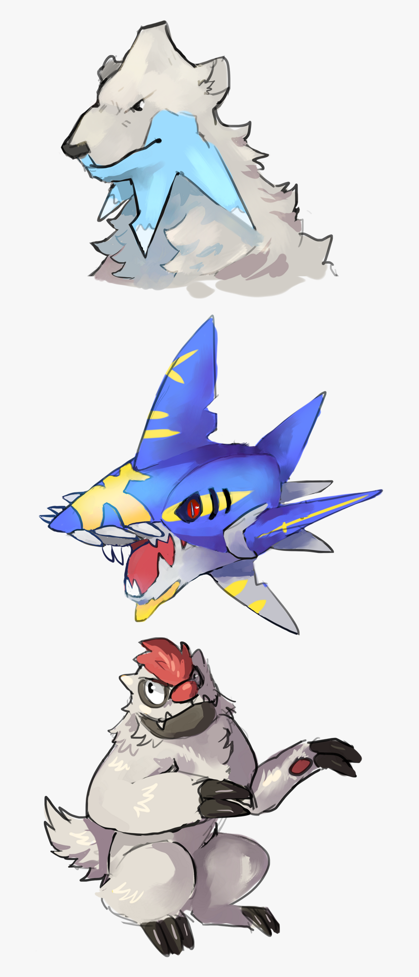 Beartic, Mega Sharpedo, Vigoroth, HD Png Download, Free Download