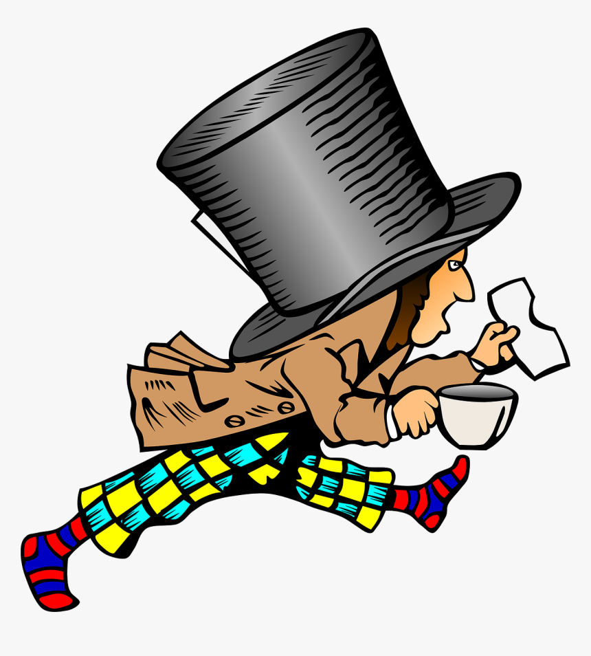 Alice In Wonderland Mad Hatter Png - Alice In Wonderland Tenniel Madhatter, Transparent Png, Free Download