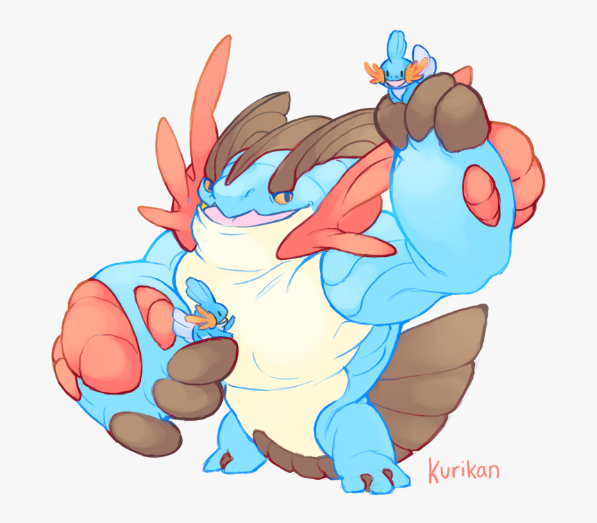 Transparent Swampert Png - Mega Swampert Muscle Growth, Png Download, Free Download