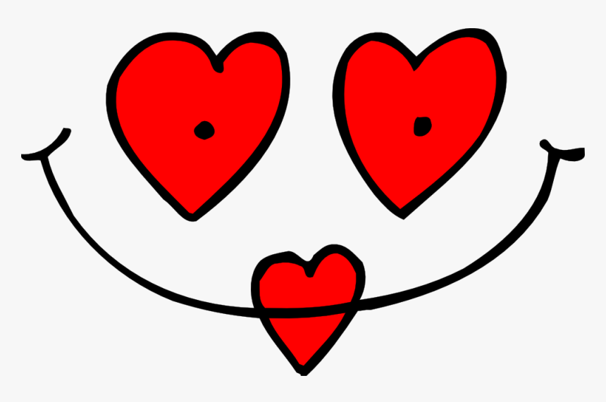 Clip Art Valentine Heart Svg - Heart Eyes Cartoon Png, Transparent Png, Free Download