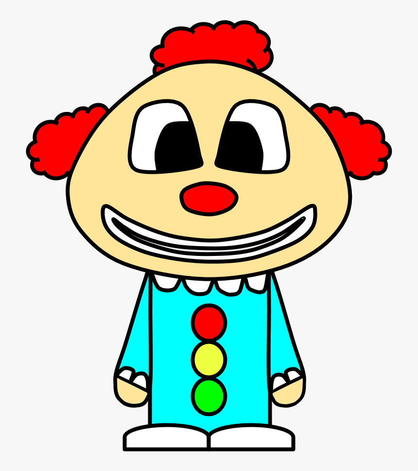 Clown, Big Eyes, Cartoon Person - Cartoon, HD Png Download, Free Download