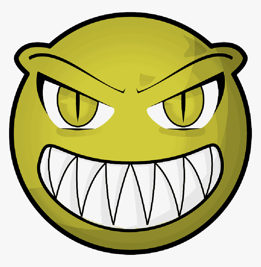 Halloween, Monster, Face, Golden, Eyes, Devil Clipart - Monster Face Clip Art, HD Png Download, Free Download