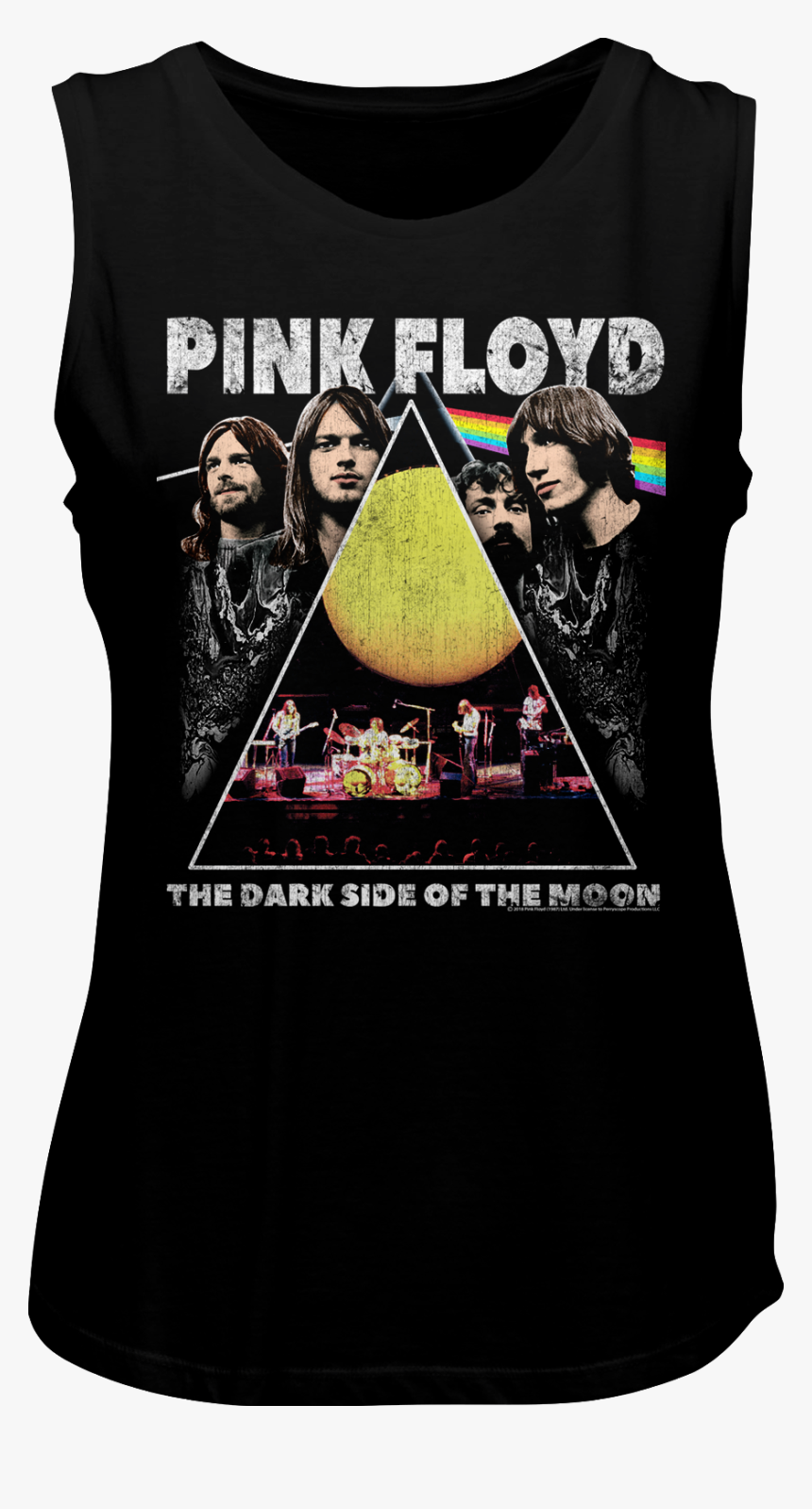 Ladies Dark Side Of The Moon Collage Pink Floyd Muscle - The Dark Side Of The Moon, HD Png Download, Free Download