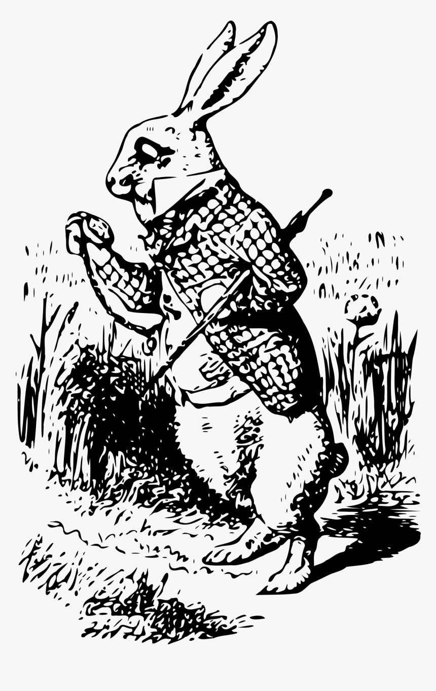 Hares Drawing Alice In Wonderland - Alice In Wonderland Original Png, Transparent Png, Free Download