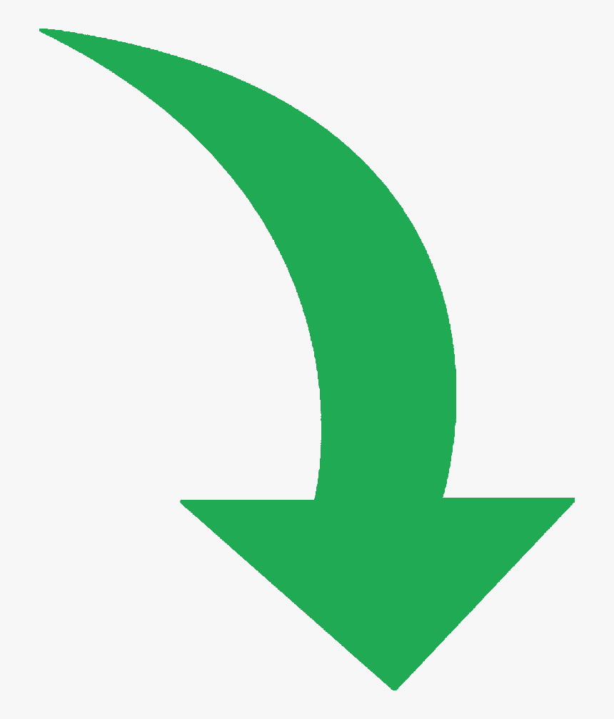 Services Green Curved Arrow Png - Green Curved Arrow Png, Transparent Png, Free Download