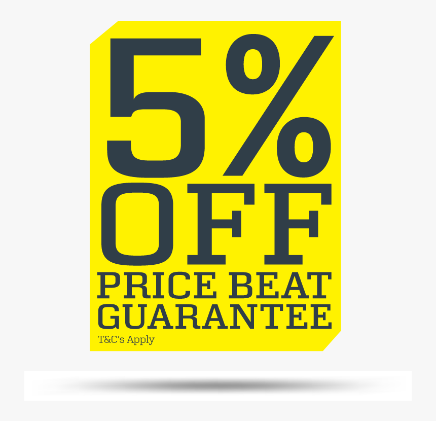 5% Price Beat Guarantee - Poster, HD Png Download, Free Download