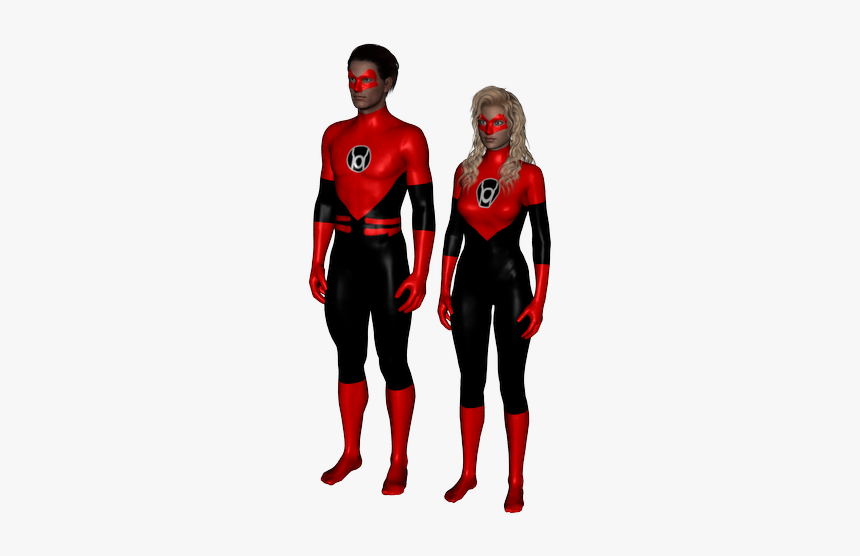 Red Lantern Gsuit - Blue Lantern Female, HD Png Download, Free Download