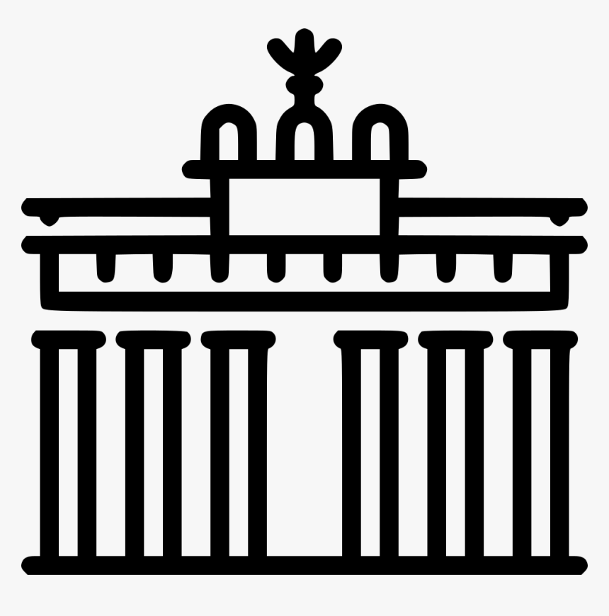 Brandenburg Gate - Berlin Brandenburg Gate Icon, HD Png Download, Free Download