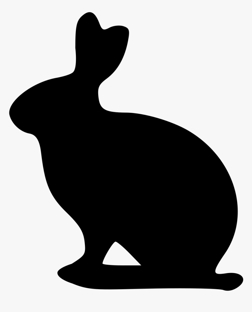 Rabbit Silhouette 27, Buy Clip Art - Bunny Silhouette Transparent, HD Png Download, Free Download