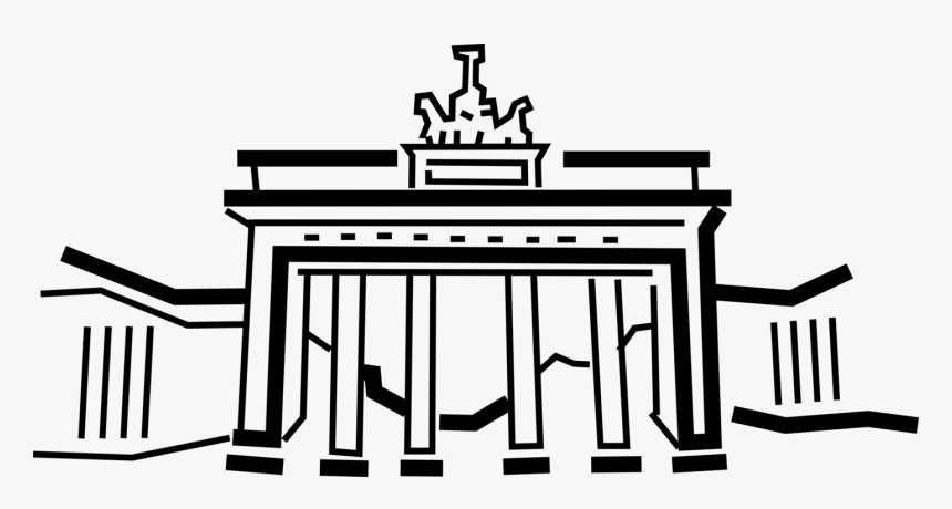 Brandenburg Gate Berlin Vector - Berlin Vector Png, Transparent Png, Free Download