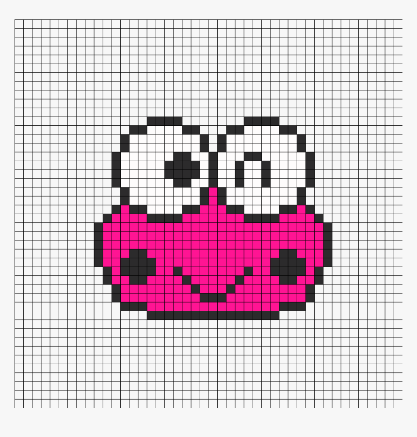 Pink Keroppi Perler Bead Pattern / Bead Sprite - Keroppi Pixel Art, HD.