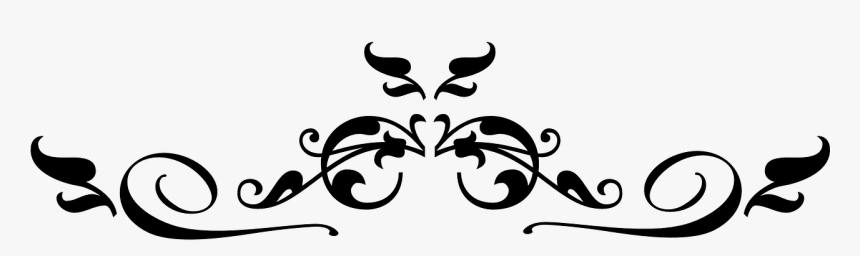 Tattoo Floral Vine Design Png Image - Black Floral Border Png, Transparent Png, Free Download