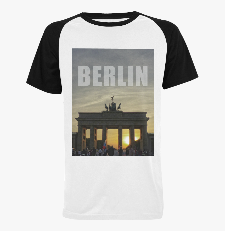 Berlin Brandenburg Gate Sunset 02 Men"s Raglan T-shirt - Gibson Es 335 T Shirt, HD Png Download, Free Download