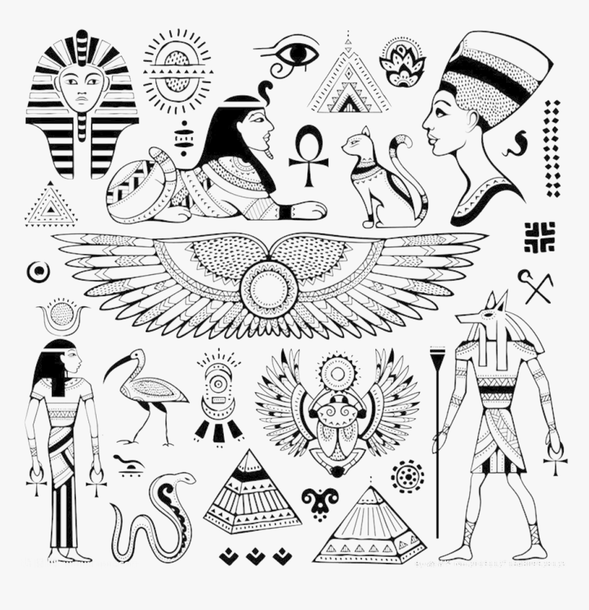 Transparent Egyption Clipart - Egyptian Symbols, HD Png Download, Free Download
