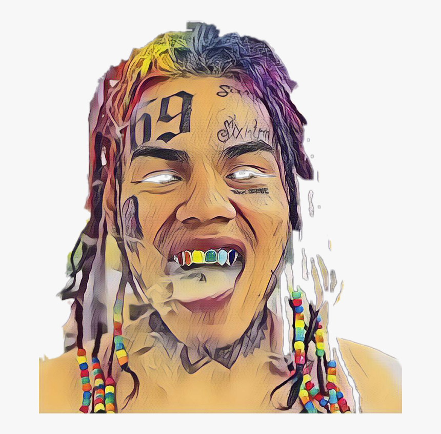 Transparent Trippie Redd Png - 6ix9ine Drawing, Png Download, Free Download