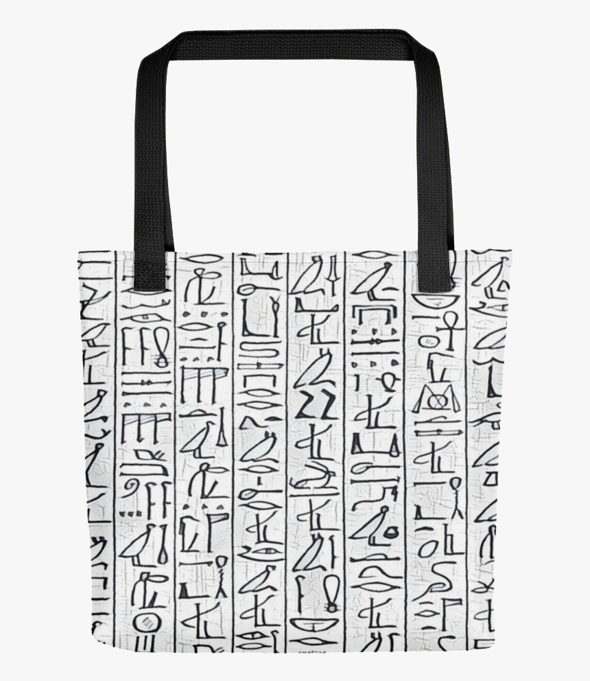 Chocolate Ancestor, Llc- Egyptian Hieroglyphics White/black - Shoulder Bag, HD Png Download, Free Download