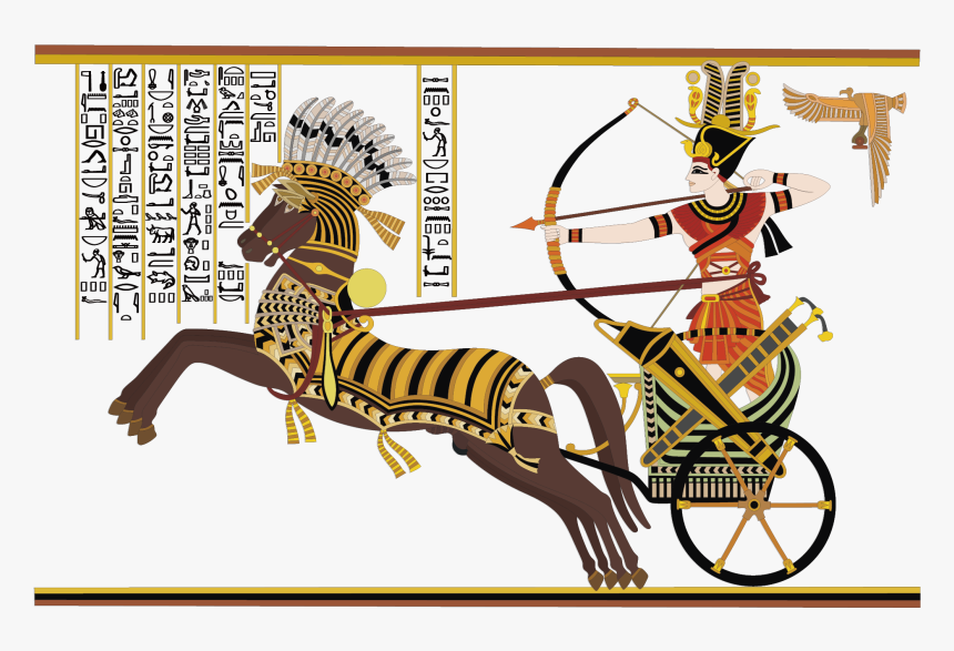 Transparent Pharaoh Clipart - Character And Style Egyptian Art, HD Png Download, Free Download