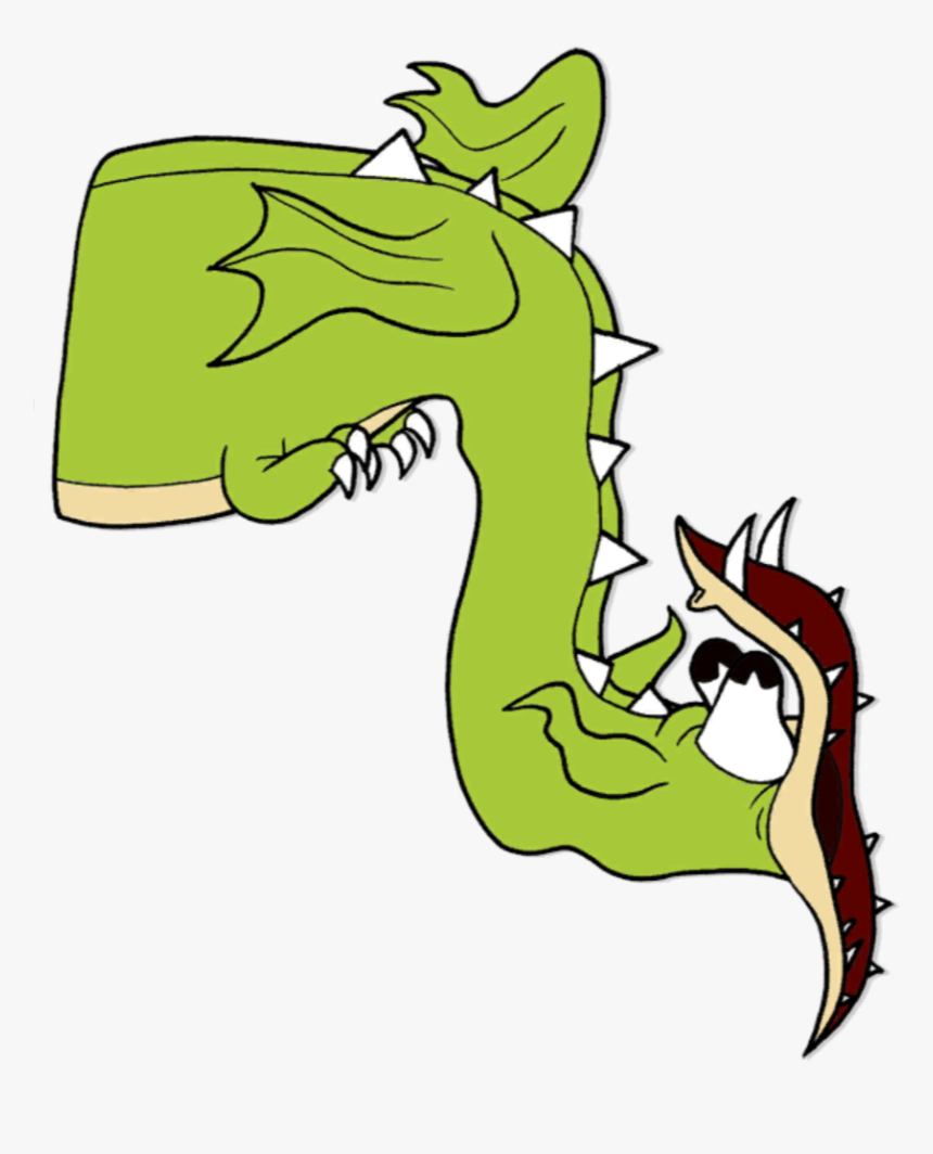Cartoon Dragon Png - Cuphead Dragon Png, Transparent Png, Free Download