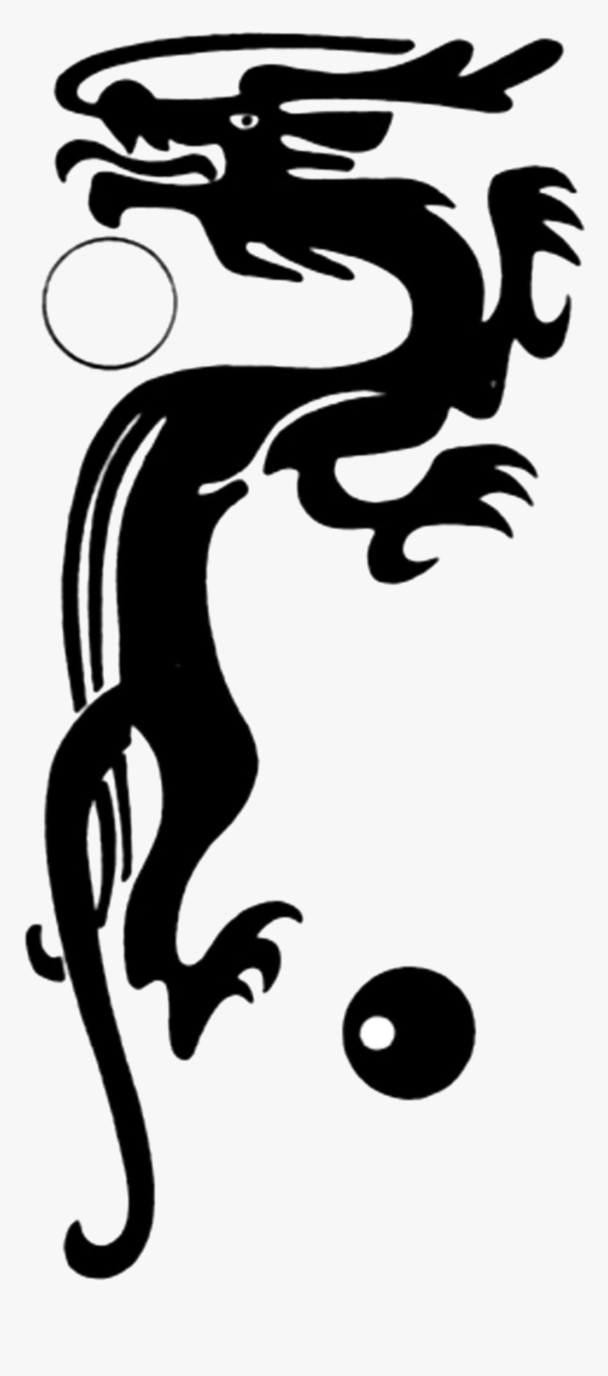 Chinese Dragon Silhouette - 龙 矢量 图, HD Png Download, Free Download