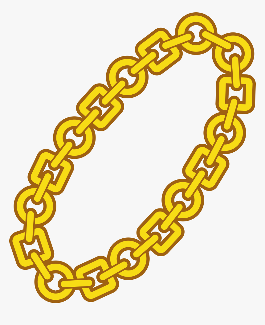 Transparent Chain Clipart - Cartoon Gold Chain Png, Png Download, Free Download