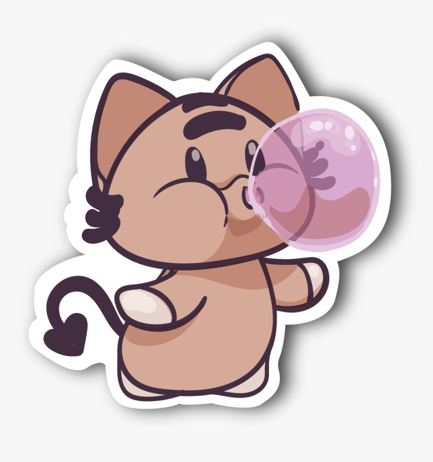 Transparent Blowing Bubble Gum Clipart Cartoon Hd Png Download Kindpng