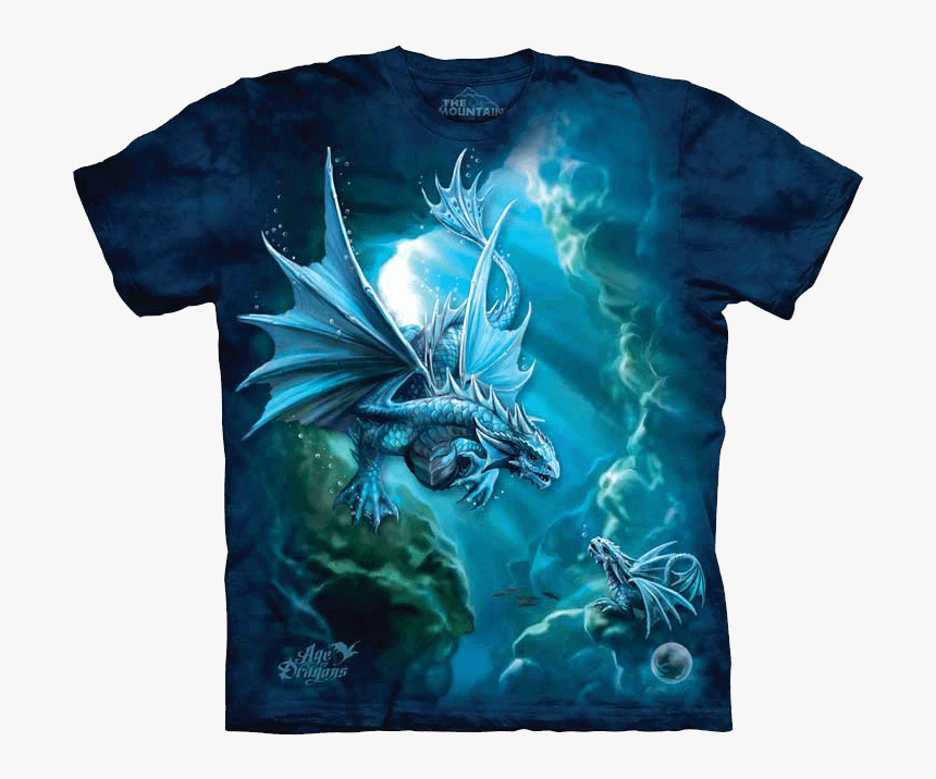 Anne Stokes Water Dragon T-shirt, HD Png Download, Free Download