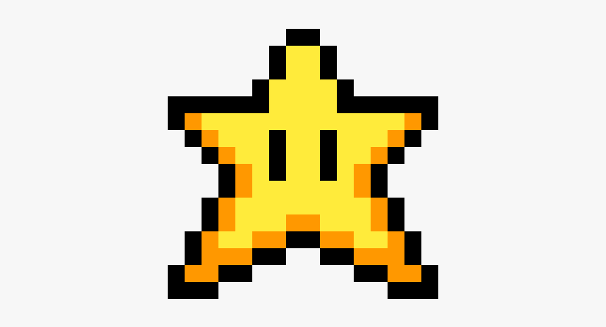 Mario Star Pixel Art, HD Png Download, Free Download