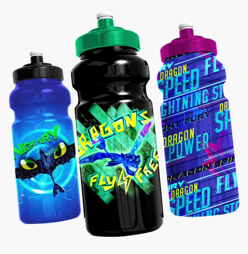 How To Train Your Dragon 3 Water Bottle Design - Water Bottle, HD Png Download, Free Download