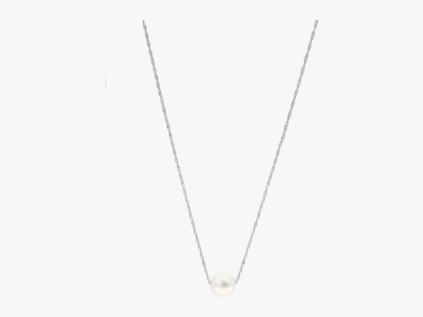 5-9mm Cultured Freshwater White Pearl Threaded Pendant - Necklace, HD Png Download, Free Download